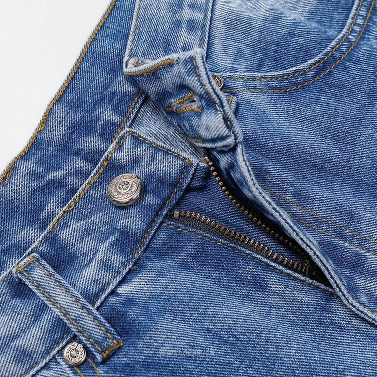 Chrome Hearts Blue Speckle Jeans Cross (7) - www.newkick.vip